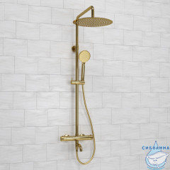 Душевая система Wasserkraft 300 1 режим A188.263.207.PG Thermo (золото глянцевое)