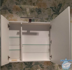 Зеркальный шкаф Roca Etna 76 белый глянец 857304806