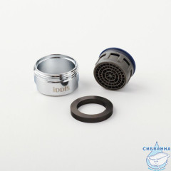 Аэратор для смесителя, пластик, M24, корпусный, наружная резьба, IDDIS, 996P24B1SM