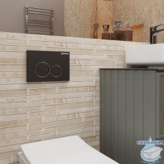 Кнопка смыва Charus Spazio FP.330.DW.01 черный матовый