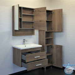 Тумба Comforty Никосия 70 дуб темный с раковиной Comforty 70 00-00008855