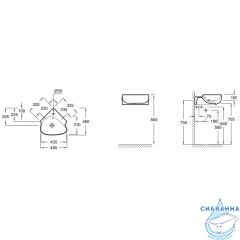 Раковина 45 см Jacob Delafon Nouvelle Vague EGL112-00
