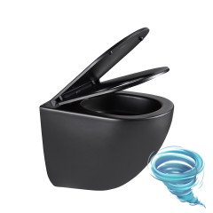 Унитаз подвесной безободковый Lemark Glazer 9612004 с сиденьем быстросъемным Soft Close (микролифт)