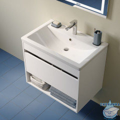 Тумба с умывальником, подвесная, с нишей, 70 см, белый, Zodiac X, IDDIS, ZDX70WNi95K подходит умыв. 4077000i28