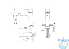 Смеситель для раковины Aquatek Бетта AQ1110CR (хром)