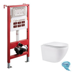 Инсталляци Calypso Beta с унитазом Calypso CS74UQ-OK c сиденьем Soft close (микролифт) B74UQ-OK-SET