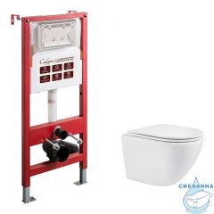 Инсталляци Calypso Beta с унитазом Calypso CS74UQ-OK c сиденьем Soft close (микролифт) B74UQ-OK-SET