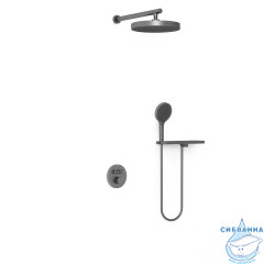 Душевая система Vincea Inspire 300 1 режим VSFW-3I22MT2RGM (вороненая сталь)