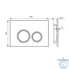 Кнопка смыва Iddis Unifix UNI03WBi77 белый матовый