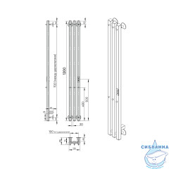 Полотенцесушитель электрический Indigo Style PRO (с таймером) 13х120 хром (с возможностью скрытого подключения, подключение R/L)