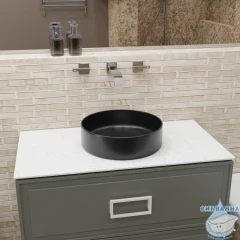 Раковина на столешницу 36 см Charus Teolo 700-011B