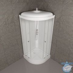 Душевая кабина Тритон Экстра 88x88 профиль белый, стекло прозрачное Щ0000062582