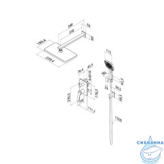Душевая система Iddis Parker 340 1 режим PARGM02i67 (графит)