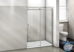Дверь в нишу Bas Puerta WTW-130-C-CH профиль хром, стекло прозрачное