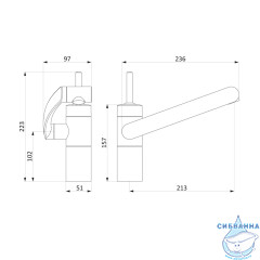 Смеситель для кухни Damixa Arc 290007464 (хром)