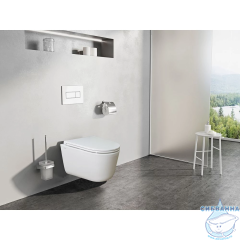 Инсталляция для унитаза Charus CC.300.80.01 с кнопкой смыва Charus Robusto FP.330.BG.05 брашированное золото,  с унитазом LYon 2.0 (с сиденьем Soft Close (микролифт)