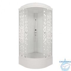 Душевая кабина Тритон Стандард 100х100 В профиль белый, стело мозаика Щ0000061822