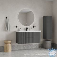 Тумба подвесная, 100 см, темно-серый, Билд (Bild) 2.0, IDDIS, BIL10G1i95 подходит умыв. 4511000i28