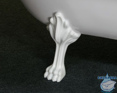 Ванна из искусственного камня Aqua de Marco Edelweis 170х78 (с белыми ножками)