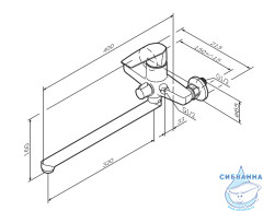 Смеситель для ванны Am.Pm Gem F90A90000 (хром)