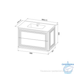 Тумба подвесная, 80 см, темно-серый, Oxford Neo, IDDIS, OXN80D0i95 подходит умыв. 0108000i28