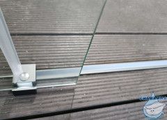 Walk in  Aquatek 120х200 AQ.WISL.120.1CH профиль хром, стекло прозрачное 