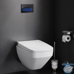 Унитаз подвесной безободковый AM.PM Inspire 2.0 электронной крышкой-биде CleanCare CCC50A1700SC