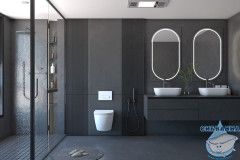 Унитаз подвесной безободковый Abber Bequem AC1100 с сиденьем Soft Close (микролифт) (белый)