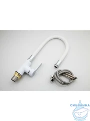 Смеситель кухни Frap F4041 (белый/хром)