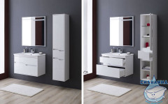 Шкаф пенал Aquanet Модена  35 L 218461 белый глянец