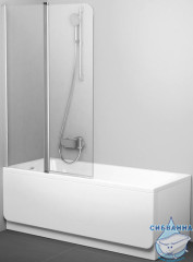 Шторка для ванны Ravak CVS2 100 профиль белый, стекло прозрачное, левая