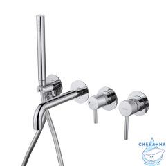 Смеситель для ванны встраиваемый ABBER Wasser Kreis AF8130 (хром)
