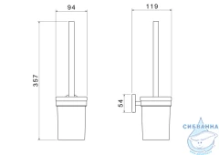 Ершик для унитаза Aquatek Европа AQ4110BGM