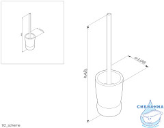Ершик для унитаза AM.PM Sensation A3033200