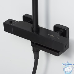 Душевая система Wasserkraft A29901 Thermo 300 1 режим (черный матовый)