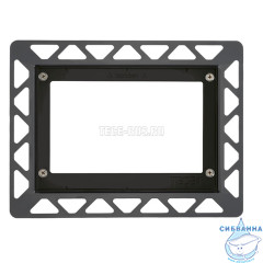 Монтажная рамка для установки стеклянных панелей TECEloop или TECEsquare на уровне стены черный, 9240647 