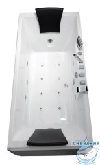 Акриовая ванна Gemy G9065 K L 175х85 с гидромассажем