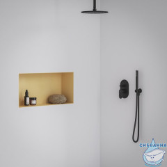 Встраиваемый смеситель для ванны Ravak Eleganta X070298 (черный матовый)