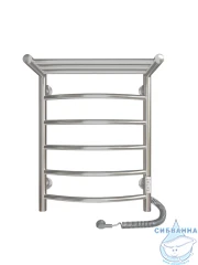 Полотенцесушитель электрический Санприз Классик П6 45Х60 U с полкой (хром) (подключение универсальное)