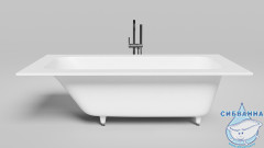 Ванна из искусственного камня Salini Orlando Vasta Kit 190x100 (материал S-Sense , белый глянцевый)