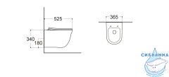 Унитаз подвесной безободковый Aquatek Классик AQ1111-00 с сиденьем Soft Close (микролифт)