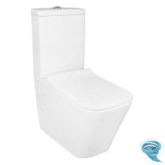 Унитаз напольный со смывом торнадо Azario Quadro с бачком и сиденьем Soft Close (микролифт) AZ-2175 UQ1