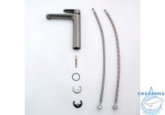 Смеситель для раковины Aquatek Ника AQ1804BGM (оружейная сталь)