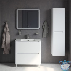 Тумба с умывальником, напольная, 80 см, белая, Edifice, IDDIS, EDI80WFi95K