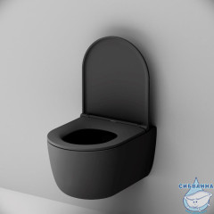 Унитаз подвесной безободковый Damixa Sirius с сиденьем Soft Close (микролифт) DX86C1700MBSC