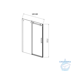 Дверь в нишу Vincea Como-N 150 профиль хром, стекло прозрачное VDS-4CN150CL