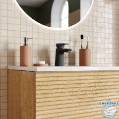 Тумба с умывальником, подвесная, 60 см, дуб светлый, Bild, IDDIS, BIL60V0i95K подходит умыв. 0136000i28