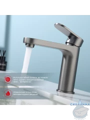 Смеситель для раковины Raglo R50.10.09 (графит)