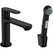 Смеситель для раковины Hansgrohe Rebris S 72215670 с гигиеническим душем (черный матовый)