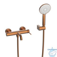Смеситель для ванны Lemark Карелия LMF-2022S-BRRG (розовое золото)